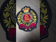 Glossy Apparel Garment Trims Aksesoris Pakaian Tag Custom Jahit Pada tambalan