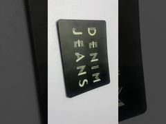 Jeans Kulit Label Kulit Hitam untuk Label Pakaian dalam Kulit Hitam