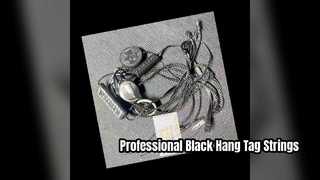 String Hang Tag Hitam Profesional untuk Label Pakaian