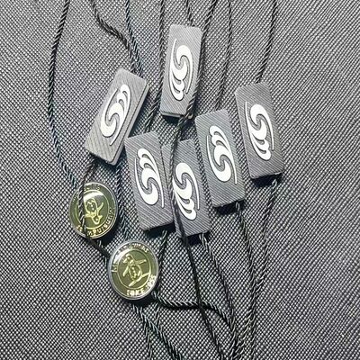 7 Inches Black Hang Tag String 0.1 Ounces Lightweight Hanging Tags Suitable for Apparel Product Tags and Retail Display