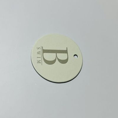Bulk Round Garment Swing Tags Label Custom Tag Untuk Pakaian
