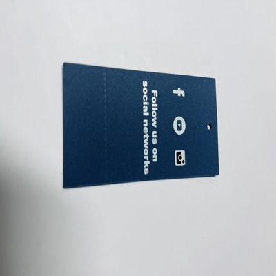 Custom Made Apparel Pakaian Hang Tag Aksesoris Die Cut Printing 300gsm