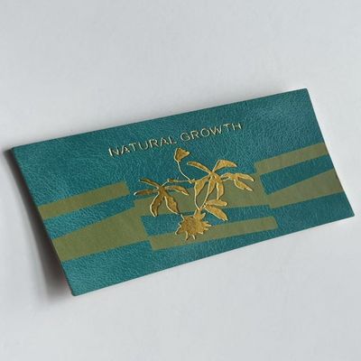 OEM Fux Kulit Crochet Tag Label Patch Untuk Tas Pakaian