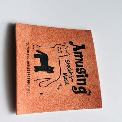 Custom Jeans Label Kulit Merek persegi panjang Logo Untuk Barang Crochet