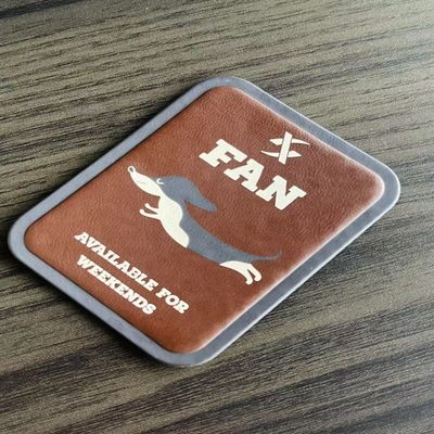 Pakaian Transfer Panas Baja Jahit Dalam Label Tenun Hem Tag OEM