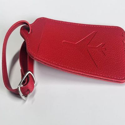 Tas Tas Merah Membuat Aksesoris Kulit Gantung Tag Pribadi