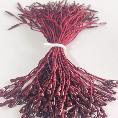 Burgundy ABS Polyester Nylon Tag Fasteners Loop Bullet Shape Pendant