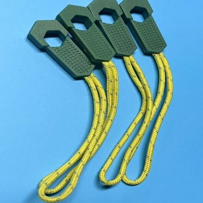 500Pcs Plastik Silikon Jumper Zipper Helper Nylon Zipper Puller Untuk Pakaian Pakaian