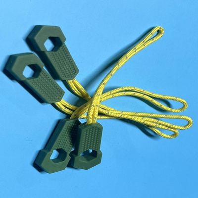 500Pcs Plastik Silikon Jumper Zipper Helper Nylon Zipper Puller Untuk Pakaian Pakaian