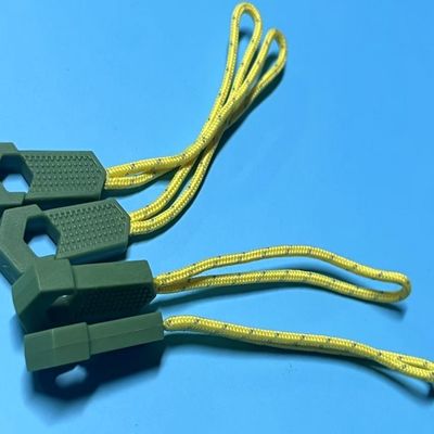 500Pcs Plastik Silikon Jumper Zipper Helper Nylon Zipper Puller Untuk Pakaian Pakaian