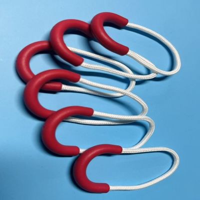 Bulat digunakan kembali Plastik Cord Zipper Puller Slider Loop tahan cuaca
