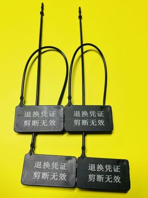 ODM Black Garment Security Tag Label Pakaian Label Untuk Toko Pakaian