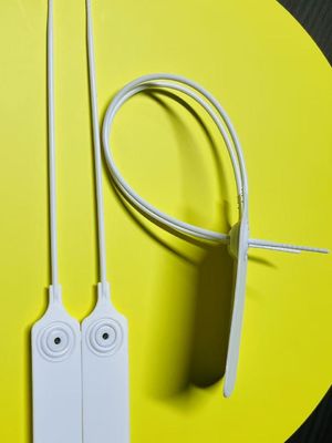 Bulk White Plastic Cloth Security Tag Pada Pakaian persegi panjang