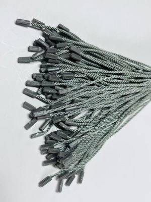 Gray POM Plastic Nylon Tag Fasteners Attacher Untuk Hang Tag