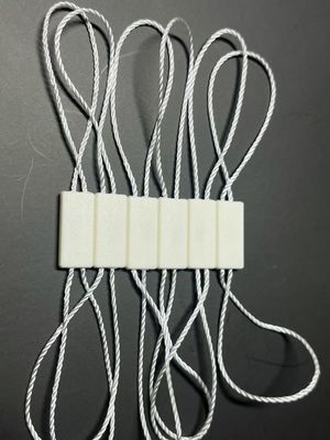 Polyester persegi panjang Snap Lock Plastik Tag Fastener Putih Ramah Lingkungan