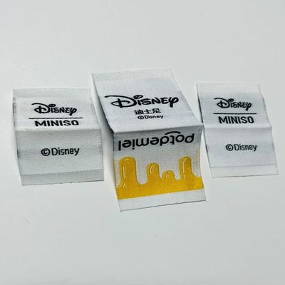 Label Pakaian Tenun Custom Label Pakaian 0.4mm Logo 5000 pcs