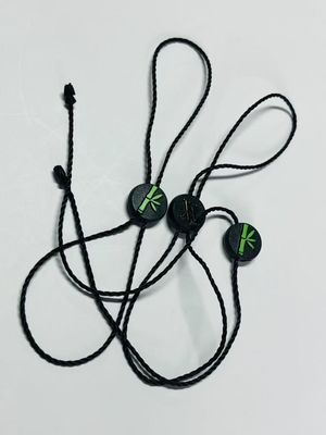 Gantung Pakaian Swing Plastik Tag String Fasteners Hitam Ringan