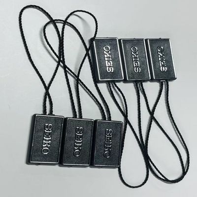 Tahan Cuaca 3 Inci Hitam Hang Tag String Swing Tag Thread 100Pcs