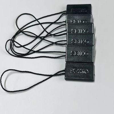 Tahan Cuaca 3 Inci Hitam Hang Tag String Swing Tag Thread 100Pcs