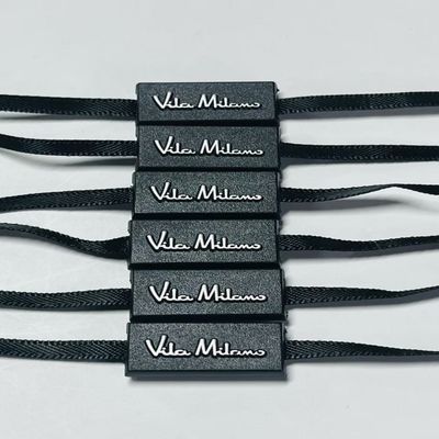 Gelas kapas Hitam Hang Tag String Thread Untuk Produk Tekstil