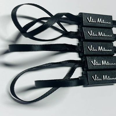 Gelas kapas Hitam Hang Tag String Thread Untuk Produk Tekstil