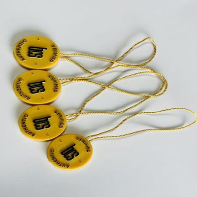 10 Inch Kuning Plastik Tag Fastener Loop Kunci Kunci Pin Tag Untuk Pakaian