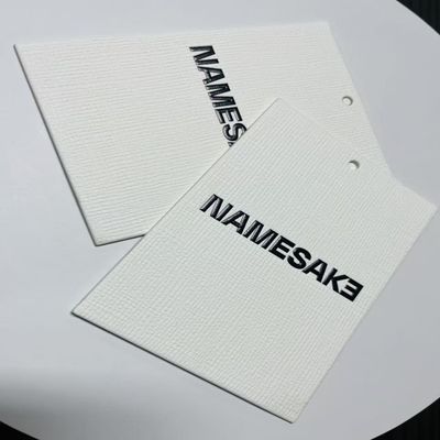 Tulis Pakaian Pakaian Gantung Tag 280gsm Bristol Board Untuk Ritel