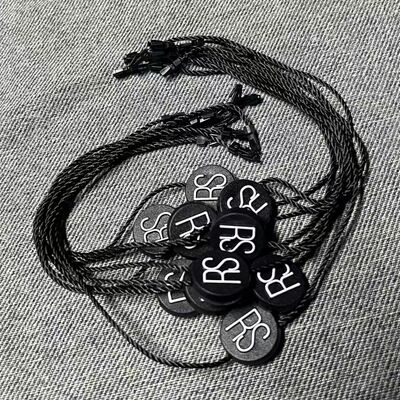 Black Fashion Gold-embossed Clothing Labels, Trendy Clothing Accessories, Collar Garments