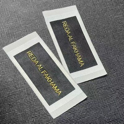 Ultrasonic Cut With End Fold Woven Clothing Labels Customized Soft Fabric Tags Ideal for Clothing Branding and Textile