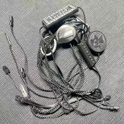 Flexible Garment Swing Tags Black Suitable for Clothing Labels Apparel Identification and Textile Product Customization