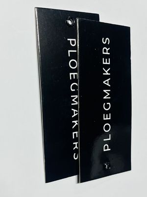 Custom Cardstock Swing Aksesoris Gantung Tag Untuk Pakaian 500 Paket