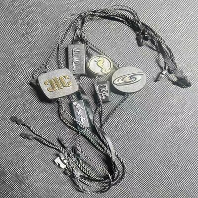 Bentuk persegi panjang Black Hang Tag String Ketebalan 0,2mm Jumlah 100 Piece Penting untuk menandai Barang Pakaian dan Aksesoris