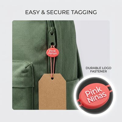 OEM Bulk Quantities Plastic Fastener Hang Tags Dengan Snap Lock Pins Dan Security Loops
