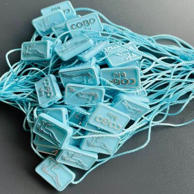 Casual Eco Friendly Plastic Tag Fastener Pilihan sempurna untuk pakaian Tag tahan lama dan aman