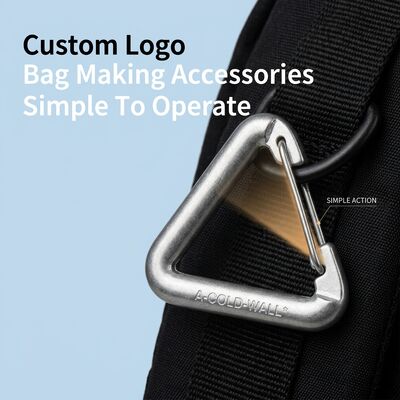 Die-casting Polishing Plating Handcrafted Bag Making Accessories Featuring Customer Logo Sempurna untuk aplikasi sehari-hari