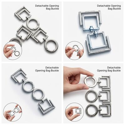 Customer Logo Bag Making Aksesoris dengan Zipper Closure Belt dan bagian penting yang dirancang untuk proses produksi tas